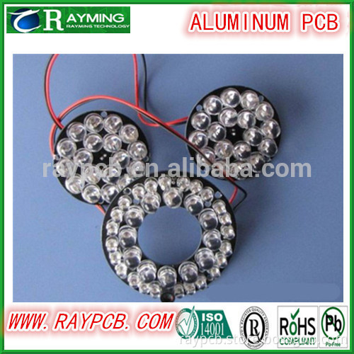 Mini circular via hole aluminum pcb
